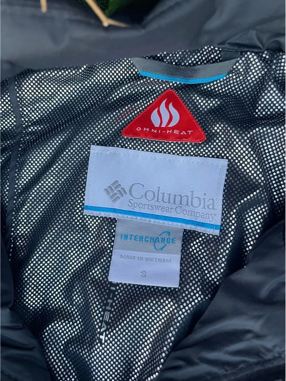 Columbia Omni-Heat Black Insulated Jacket Size S